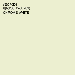 #ECF0D1 - Chrome White Color Image